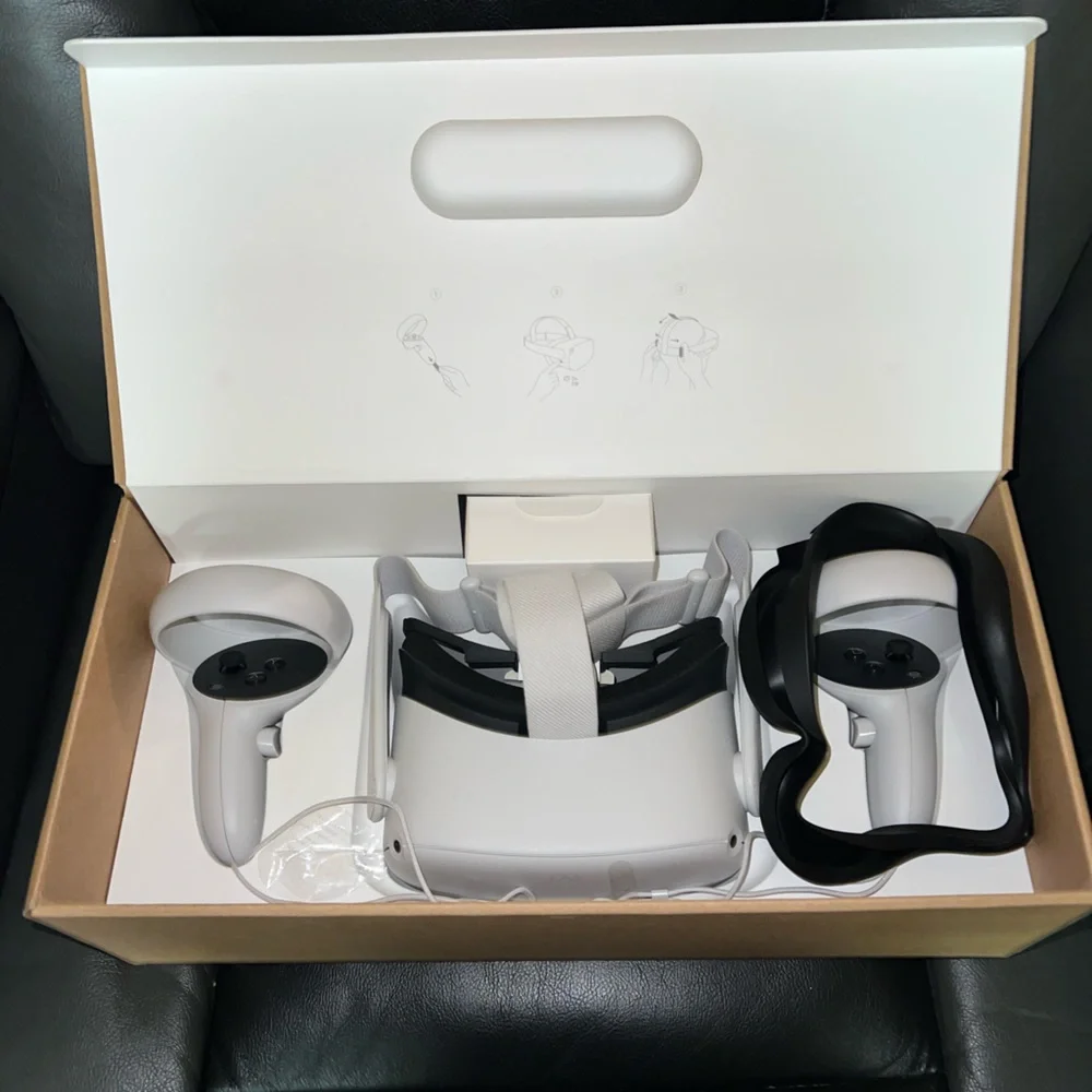 Oculus Meta Quest 2 for sale! It has 3 new games & 3 year warranty!